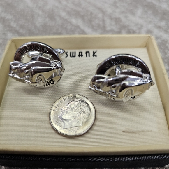 Swank Cufflinks Jaguar XK 140 - Picture 5 of 5